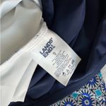 Lands End Navy and‎ Geometric Floral Print One Piece Swimsuit Blue Size XL Photo 1