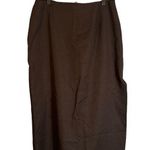Over & Under Brown Earthy Cottagecore Long Maxi Skirt Women Sz 14W VTG Photo 0