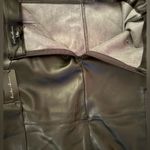 Hunter & Brown Faux Leather Skirt, Straight, Cargo Pockets, Back Vent, Y2K, Midi Black Photo 3