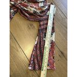 American Eagle Women XXS Paisley Boho Romper Long Bell Sleeve Colorful Beach Photo 5