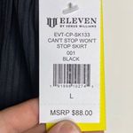 Eleven Women`s Can`t Stop Won`t Stop 13 Inch Tennis Skort large black $88 msrp Photo 2