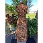Donna Morgan  Animal Print Button Up Belted Jumper Dress Photo 7