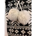 Aeropostale  Tote‎ Bag with Silver White Pom Pom's 12" Tall x 16" Wide Photo 3