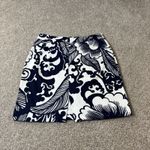 Milly of New York Skirt Floral Blue White Print Cotton Blend Mini Size 6 Photo 1