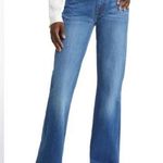 7 For All Mankind  Dojo Ultrahigh Waist Flare Leg Jeans in Piney Size 24 Photo 0
