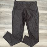 Time And Tru  Brown Faux Suede Leggings NWOT Size large Photo 4