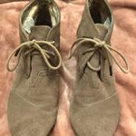 Toms Taupe Suede Booties Photo 0