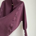 Aritzia Wilfred Diderot Cocoon Cardigan Maroon Purple Open Front Size XS Photo 2