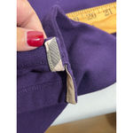 Burberry  Brit Short Sleeve Women Polo Shirt Logo Classic Preppy Purple Size L Photo 6