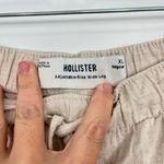 Hollister  XL Beige Adjustable Rise Linen Wide Leg Drawstring Pants Photo 3