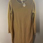 Pink Blush yellow stripe dress size Medium Photo 4