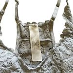 Mae Blue Embroidered Lace Paded Sporty Intimates Bralette Sport Bra SZ M Blue Size M Photo 1