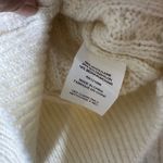 DEMYLEE x J.Crew Cable Knit Cardigan Sweater Pom Pom Bobble Cream Size S Photo 4