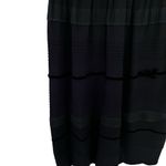 Red Valentino Black Short Sleeve Lace Velvet Trim Scalloped Knee Length Dress L Photo 2