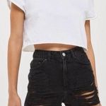 Topshop Distressed High Waist Shorts  Photo 0