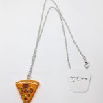 Pizza Slice Necklace Orange Friendship Novelty New Photo 3