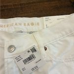American Eagle  Relaxed Shorts Strigid Women’s Size 2 White Denim Short New NWT Photo 1
