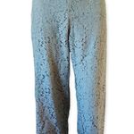Isaac Mizrahi Sage Wide Leg Knit Pants Lace Cropped Pants Size XXSP Photo 2