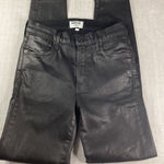 AGOLDE Womens Black Coated Skinny Jeans Pants Size 27 Photo 0