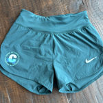 Nike Women's Deep Teal Athletic Shorts Photo 0