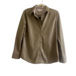 Aritzia ✨ Babaton Vegan Leather Button Down Sz Small Shirt✨ Photo 3