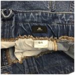 EXPRESS Midi Super High Rise Pleated Y2K 90s Denim Shorts Mom Blue 12R Photo 5