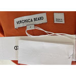 Veronica Beard NWT  Franzi Linen-Blend Pleated Shorts Orange 2 Business Casual Photo 7