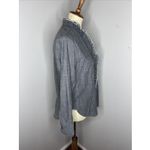 Isabel Marant  Etoile Ruffle Trimmed Lawendy Blouse‎ in Grey Sz 42 Photo 4