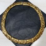 Vintage Gold Tone Egyptian Puzzle Links Costume Jewelry Choker Necklace Gold Photo 9