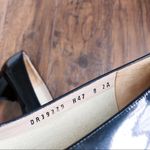 Salvatore Ferragamo • vintage black patent pumps heels block round toe chain Photo 6