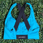 New Balance  Blue Cross Back Color Block Sports Bra Size Small Photo 0
