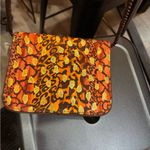 Vintage Escada satin Print Crossbody Bag Orange Photo 3