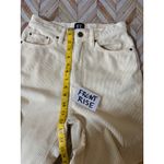 BDG  Urban Outfitters High Rise Wide Leg Corduroy Pants Size 27 Cream Retro Fall Photo 5