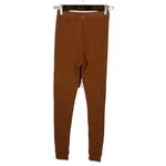 Boutique Rust Orange High Rise Waffle Knit Lounge Harem Pants XS Photo 1