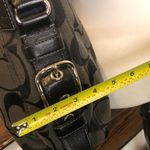 Coach  Oversized Black Charcoal Jacquard Signature C Top Zipper Hobo Shoulder Bag Photo 11