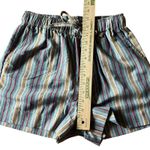 Topshop Women's 4 Striped Shorts Casual Summer Colorful Relaxed Tie Waist Photo 5