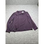 Pendleton  Blouse Womens 10 Long Sleeve‎ Scarf Neck Petite Polyester Top Shirt Photo 4