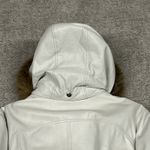 wilson's leather  Maxima Coat Womens XL White Faux Fur Hooded Jacket Insulated Photo 11