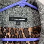 EXPRESS Gray Wool Blend Blazer Career Y2K Cropped Jacket Size 4 Photo 6