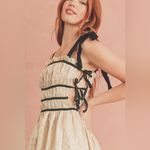 NWT Sofie the Label Claire Dress Gold Jacquard Velvet Straps Size Small Photo 1