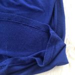 Gianni Bini Beaded Mini Tunic Dress Deep V Neckline Batwing Sleeve Blue Small Photo 9