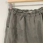 Wilfred Free  Women Green 100% Linen Elastic Pull On Shorts Size M Photo 2