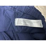 Eileen Fisher  Organic Cotton Capri Pants Medium Navy Pull On Wide Leg Casual Photo 4