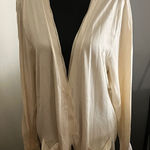 Norma Kamali Cream Button-Up Cardigan Photo 0