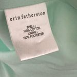 ERIN FETHERSTON LIGHT GREEN BROCADE COTTON STRAPLESS LINED DRESS 6 Photo 4