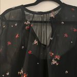 Who What Wear Elegant Black Floral Dress Photo 2