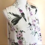 NWT Dolce Vita Floral Blouse XL White Photo 2