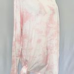 Cloth by Design New Convertible Side Slit Sweater Tie Dye Pink White Photo 13