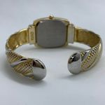 Ladies Quartz analog gold tone cuff bracelet watch size 7” runs Photo 3