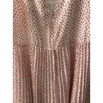 Eloquii  Women's Size‎ 16 White and Red Heart Dress With Pleated Bottom Unique! Photo 3